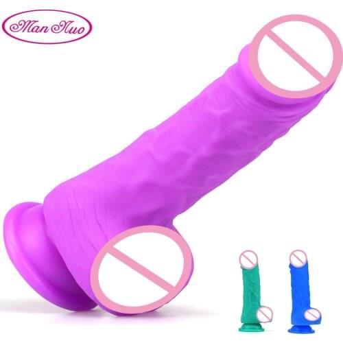 Realistic Dildo Big Dildo Soft Liquid Silicone Artificial Penis Lesbian Sex Toys for Women Masturbation Strapon Dick Adult Toys