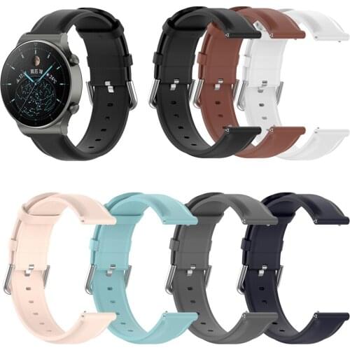 22MM Leather Watchband Straps For Huawei Watch GT 2 Pro/GT 2 46MM 2E /Honor Magic 2 46MM/Dream Bracelet Sport Wristbands Correa