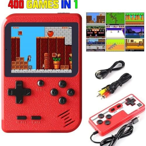 Cheapest Portable Mini Handheld Game Console 8 Bit 3.0 Inch Color LCD Screen 400 IN 1 Retro Game Player for Kids Gift