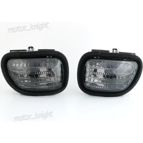 Smoke Indicator Blinker Lens For Honda GL1800 Goldwing 2001-2010 Front Turn Signals Cover