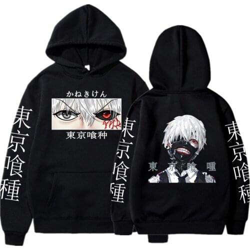 Japanese Anime Tokyo Ghoul Hoodies 2021 Winter Japan Style Ken Kaneki Sweatshirts Streetwear for Women/men Pullover