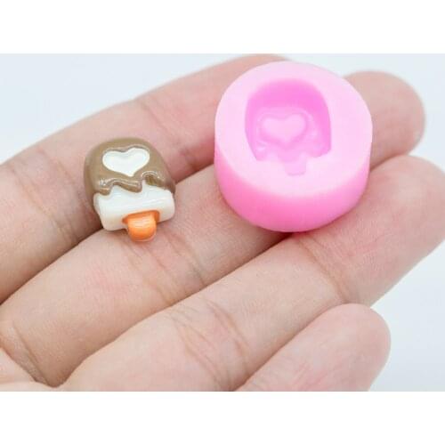 YF186 Popsicle Silicone Mold Fondant Cake Decoration Candy Resin Clay Art Craft Pendant Necklace Making