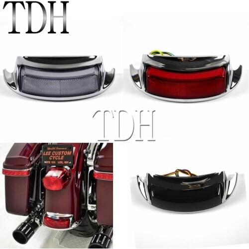 Motorcycle Rear Fender Tip Brake Taillight LED Light For Harley Touring Electra Glide Road King FLHTC FLHTCU FLHTK 2009-later