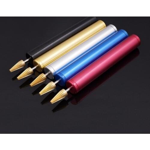 1Pcs Brass Leather Tools DIY Leathercraft Speedy Edge Brass Oil Painting Pen Brush Brass Head Applicator Paint Roller 2019NEW