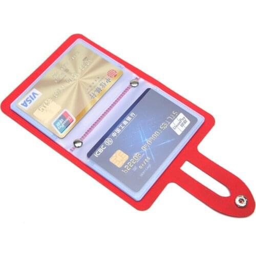 1pc Business ID Card Storage Holder Bag Fashion PU Leather Students Worker Nurse Credit Bank Card Protective Cover 24 Slots