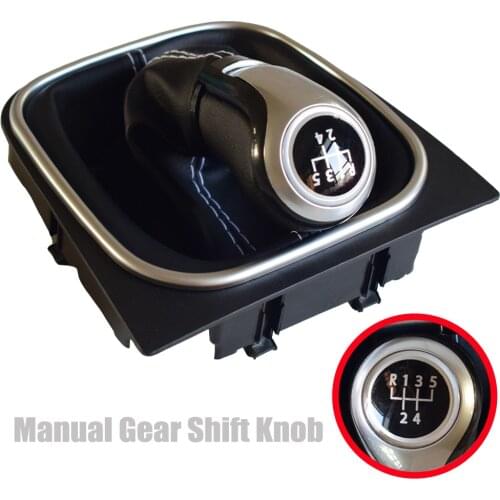 Car Accessories Gear Shift Knob Manual 5 6 Speed For Volkswagen Golf 5/6 MK5/MK6 Scirocco(2009) Octavia(2006) Gaiter Boot Cover
