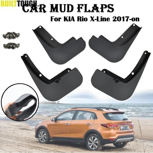 Car Mudflaps For KIA Rio X-Line KX Cross 2017-on Mud Flaps Splash Guards Mudguards Mud Flap Front Rear Fender Protector