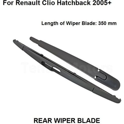 For Renault Clio Hatchback 2005+ Rear Windshield Window Wiper Arm + Blade Set New