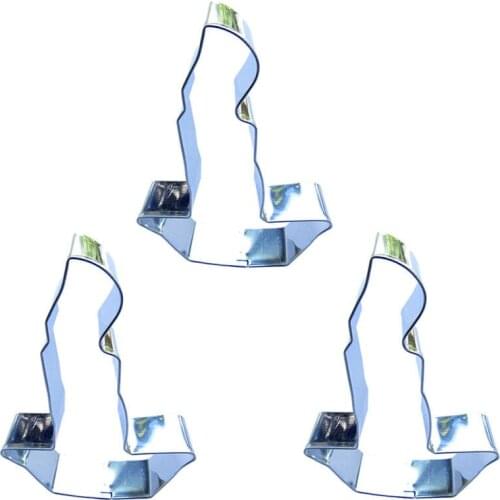 Candle holder shape 3 piece biscuit cutting molds, baking tools, cake decorating soft candy tools