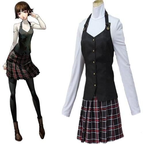 Game Persona 5 Cosplay Costumes Queen Makoto Niijima Uniform Full Set Cosplay Costumes Halloween Party Women Cosplay Costume P5