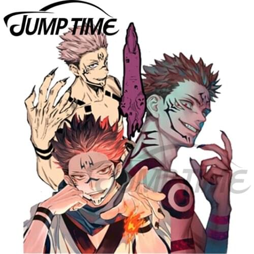 JumpTime 13 x 10.2cm Jujutsu Kaisen Evil Personality Stickers Vinyl Car Sticker Car Accessories Refrigerator Decals Waterproof