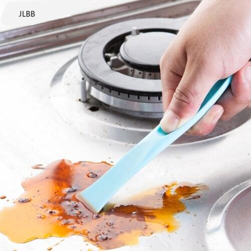 Kitchen gas stove double-end cleaning scraper creative multifunctional decontamination slot scraping small tank detergent stains