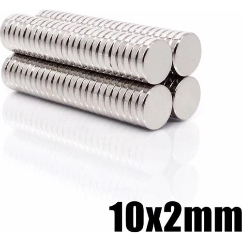 20/50/100/200/500pcs 10x2 Super Powerful Strong Bulk Round NdFeB Neodymium Disc Magnets Dia N35 Rare Earth Magnet 10*2