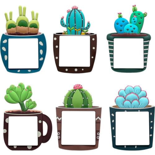 Cute Cartoon 3D Cactus Fluorescent Wall Silicone on-off Switch Stickers Kids Luminous Light Switch Outlet Home Decorations