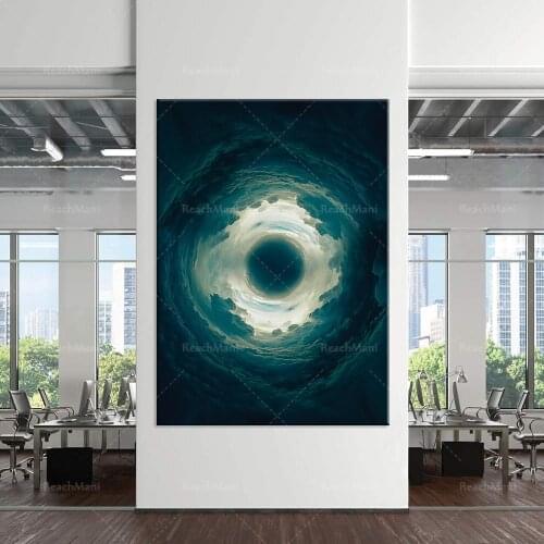 Nazar, Blue Evil Eye, Talisman, Modern Art Print, Wall Decoration, Minimalist Painting, Minimalist Art Wall Decoration