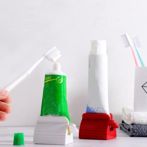 New Manual Toothpaste Squeezer Dispenser Multi-functional Facial Cleanser Rolling Holder Bathroom Accessories tandpasta knijper