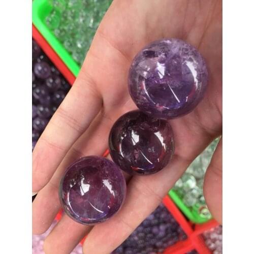 35mm new style natural crystal Brazilian amethyst ball without base, crystal ball household decoration supplies