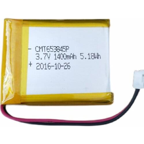 Limited Stock Retail 1400mAh 3.7V CMT653845P Rechargeable Battery Size:55*28*6.5mm High Quality