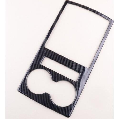 Gear Shift Panel Cup Holder Frame Cover Trim Fit For Mitsubishi Pajero 2007 - 2010 2011 2012 2013 2014 2015 2016 2017 2018 2019