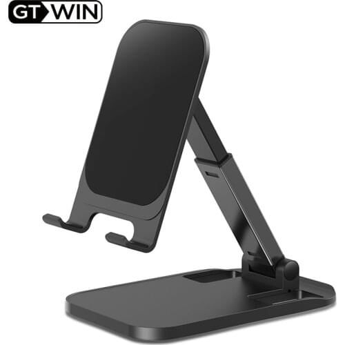 GTWIN Phone Holder Stand Desktop Mobile Smartphone Support Tablet Stand for iPhone Desk Cell Phone Holder Stand Adjustable