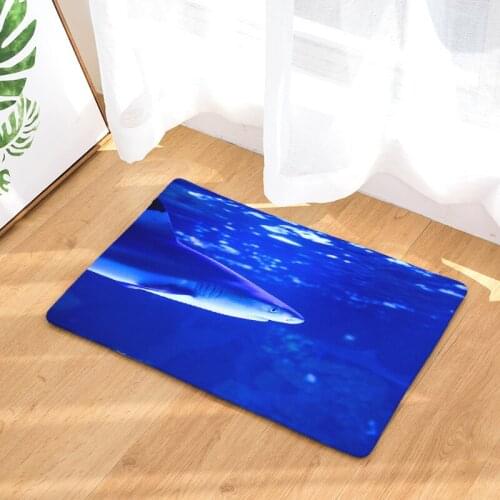 Underwater World 3D Printed Floor Mats Kitchen Rugs Washable Microfiber Rug for Stair Steps Indoor Living Room Door Mat