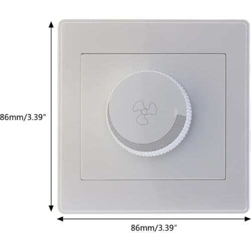 P15D 220V Adjustment Ceiling Fan Speed Control Switch Wall Button Dimmer Switch