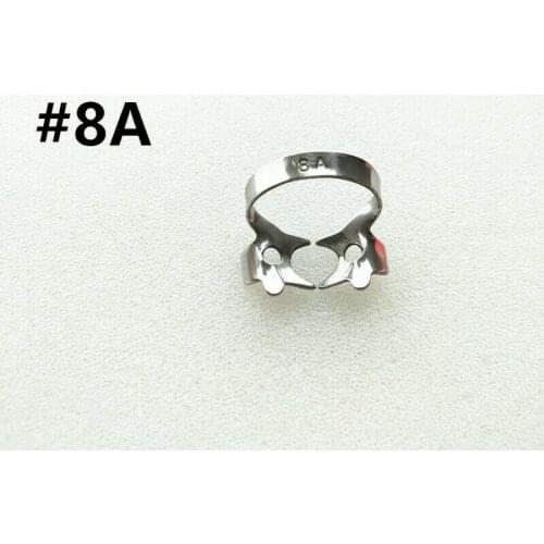 SS 8A# Rubber Dam Clamps Clip Dental Barrier Clips Stainless Steel For Big Upper Molars Stainless
