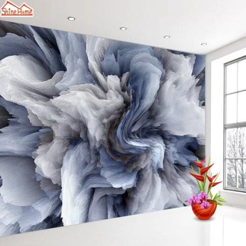 Texture Blue Petals Custom 3d Photo Wallpaper Contact Paper Murals Walls Papers Home Decor Wallpapers for Living Room Wall Mural
