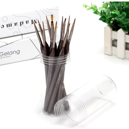 Twelve painting triangle rod two-color nylon wool pen watercolor pen brush professional art supplies Halloween Christmas gift