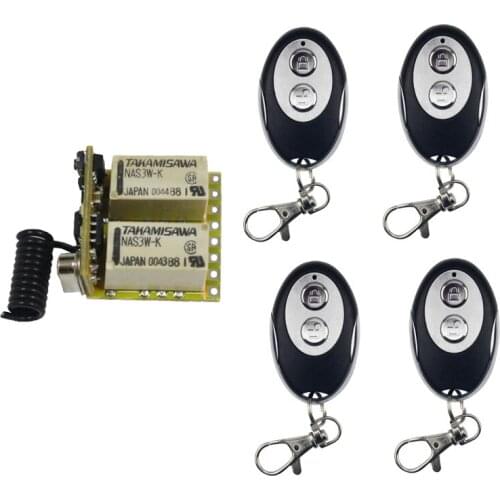 Universal DC3.7V 4.5V 5V 6V 7.4V 9V 12V 2CH mini RF wireless remote control radio switch receiver transmitter 315Mhz/433Mhz