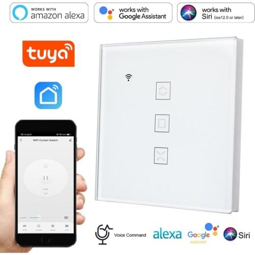 WiFi Smart Curtain Blind Switch for Electric Motorized Tuya Curtain Roller Shutter Works with Alexa Echo Google Home Smart Home