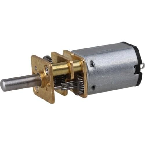 1pcs 12mm Silver GA12-N20 30~2000RPM Miniature Metal Electric 6v DC Gear Motor Gearwheel with 10mm Output Shaft