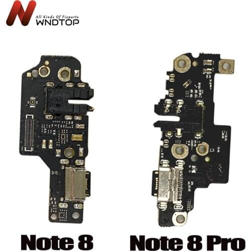 100% Tested For Xiaomi Redmi Note 8 Pro Charging Port Connector Board Parts Flex Cable For Redmi Note 8 USB Charging Port