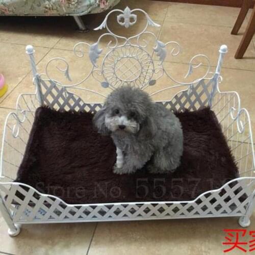 1000 Iron pet bed dog princess bed dog kennel Teddy VIP supplies pet kennel to send cushions