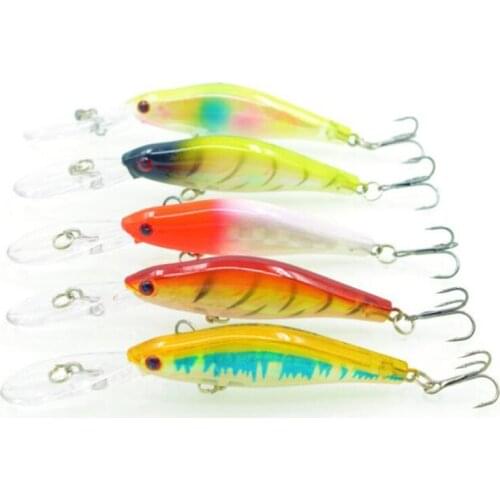 5 Pieces Laser Minnow Fishing Lures 9cm 7g Swimbait Wobblers Hard Bait Fish Lure Fishing Tackle