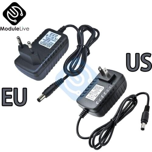 AC 100-240V to DC 12V 2A 5.5*2.1MM 4.0*1.7MM EU US Plug Adapter lighting transformers Power Supply Adapter Converter Charger