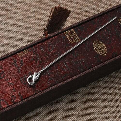 Bamboo Leaf Hair Stick Women 925 Sterling Silver Hairpin Chinese Handmade Ethnic Jewelry Hair Pins Vintage China Air Express