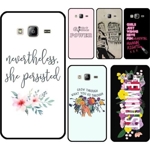 Feminist Quotes Girl Power For Samsung Galaxy A3 A5 2017 J3 J7 J5 2016 J4 J6 J8 A6 A8 Plus J2 Core 2018 Phone Cover