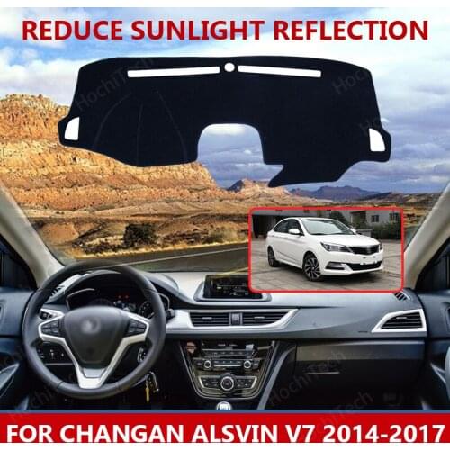 For Changan Alsvin V7 2014-2017 Right Left Hand Drive Good Polyester Material Anti Light Car Dashboard Cover Mat