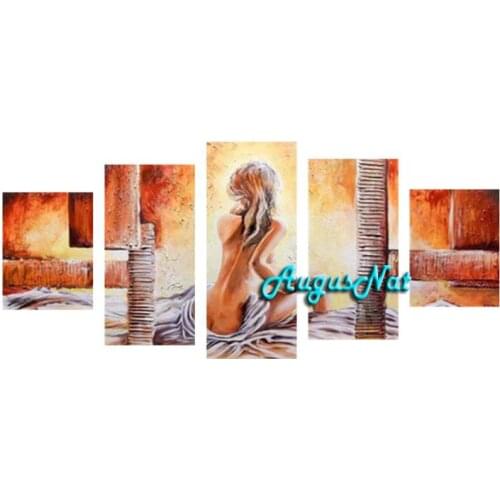 Sexy woman diamond painting full diamond sticker nude beauty wall art diy mosaic rhinestone pasted multi pictures combination