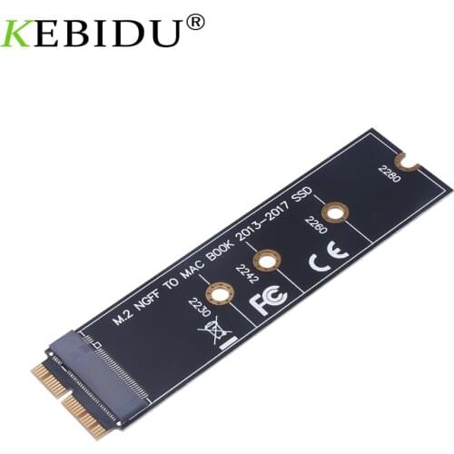 KEBIDU M.2 NVME SSD Convert Adapter Card For MacBook Retina 2013-2017 NVME/AHCI SSD Upgraded Kit For A1465 A1466 A1398 A1502 M2