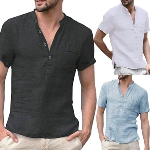 LETSNAGOU Men's Plain T-shirts
