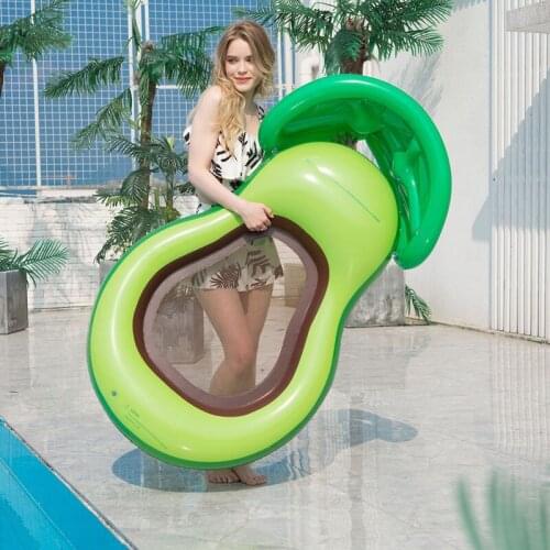 Adult Inflatable Bed Swimming Pool Toys Mesh Floating Row Soaking Swimming Ring Floating Beds With Tent 풀장 Water Sports Party