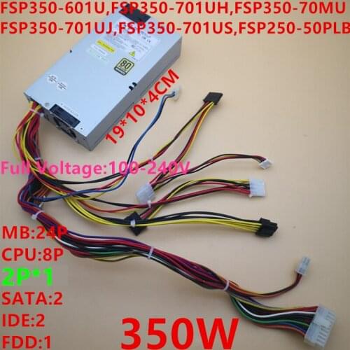 New PSU For FSP -5V 1U 350W Power Supply FSP350-70MU FSP350-601U