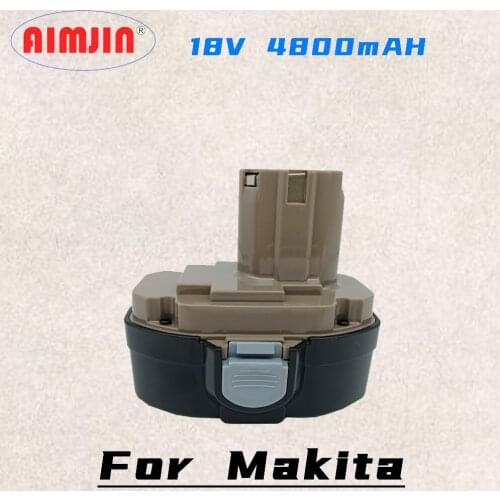 2021 New 18V 4800mAH Ni-CD Rechargeable Tools Battery 18V 4.8AH Ni-Cd for MAKITA 1822 192826-5 192827-3 PA18 Free Shipping