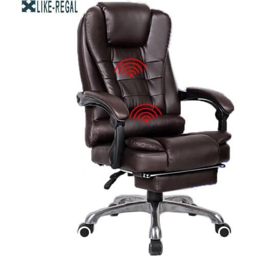 Office chair comfortable sedentary reclining leather boss chair swivel chair business computer chair backrest home gaming chair