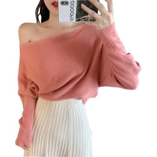 Женские пуловеры с открытыми плечами OKXGNZ China At AliExpress