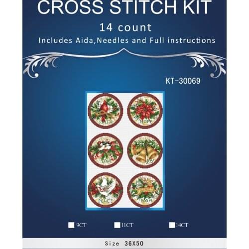 Oneroom Top Quality Lovely Hot Sell Counted Cross Stitch Kit Old World Holiday Ornaments Ornament dim 08813