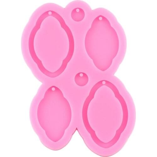 Clouds Shape Earring Palette Silicone Molds DIY Scallop Keychain Pendant Polymer Clay Mould DIY Jewelry Making Necklace Moulds