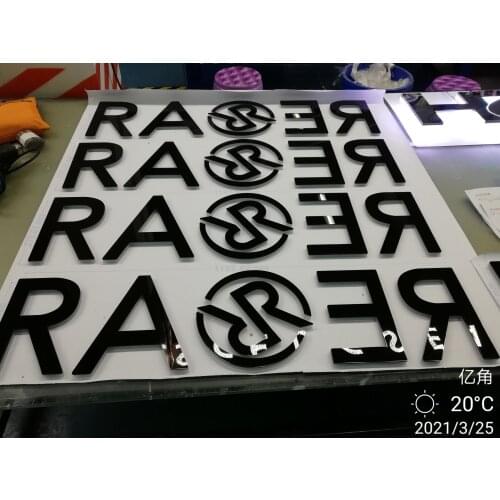 Customized Acrylic Alphabet Decorative LED 3D Bulb Front Light Sign for Party